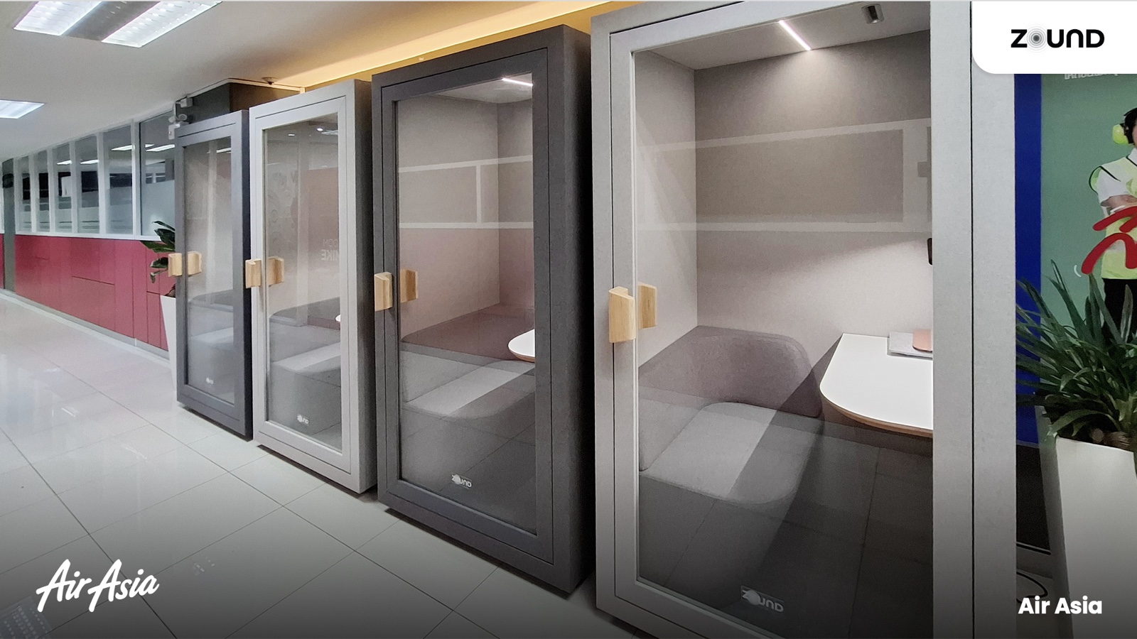 ZOUND pods installed at AirAsia